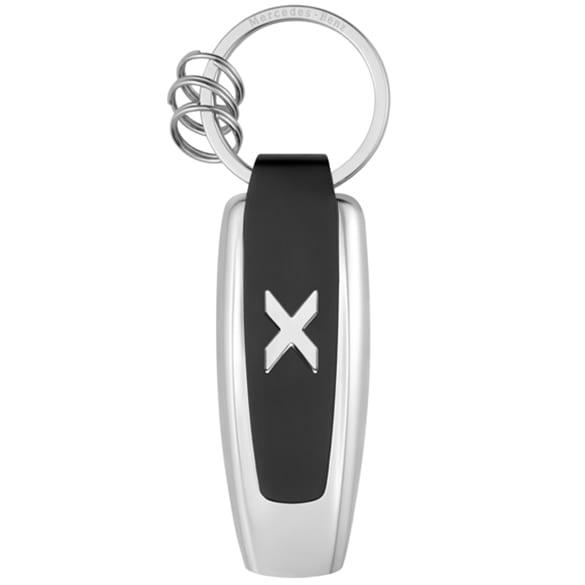 Schlüsselanhänger Typo X-Klasse silber/schwarz Mercedes-Benz Collection